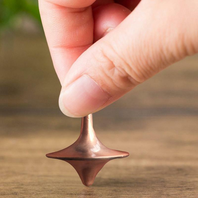 Small Cyclone Gyroscope Silver Spinning Top Creative Desktop Toy Spinning Top Mini Hand Spinner Pressure Relief Fun Educational