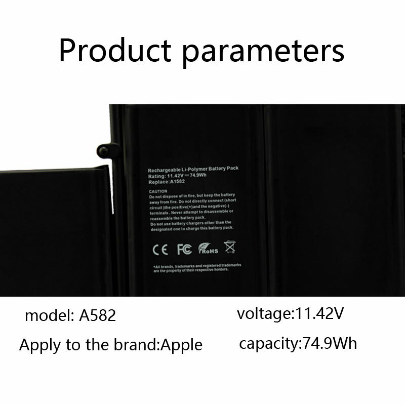 DXT nowy akumulator do laptopa A1582 dla Apple MacPlePro 13 "siatkówka A1502 2013 2014 2015 020-00010 rok