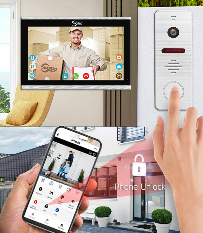 Умный Wi-Fi видеодомофон 1080P Tuya, охранная система для дома, домашний металлический дверной Звонок