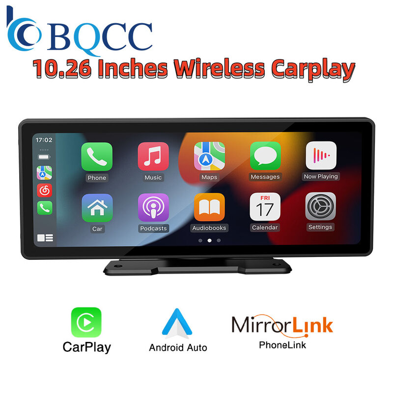 Universal 10.26 "Screen Car Radio Multimedia WIFI Video Player Tela Carplay sem fio para Apple ou Android