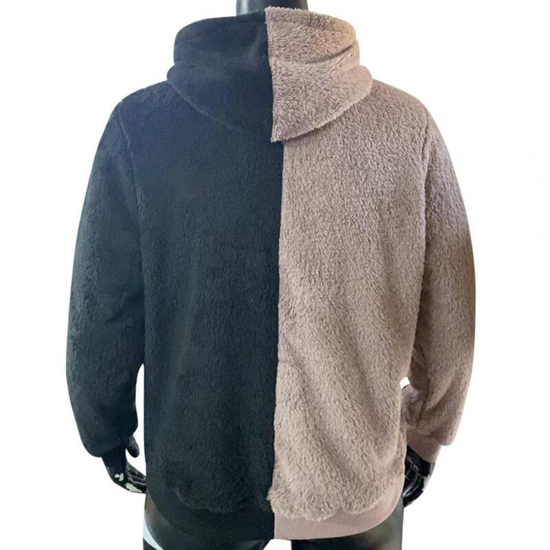 Termiczna luźne elastyczny mankiet zimowa bluza z kapturem odzież męska jesienna bluza z kapturem termiczna luźne elastyczny mankiet zimowa bluza z kapturem odzież męska
