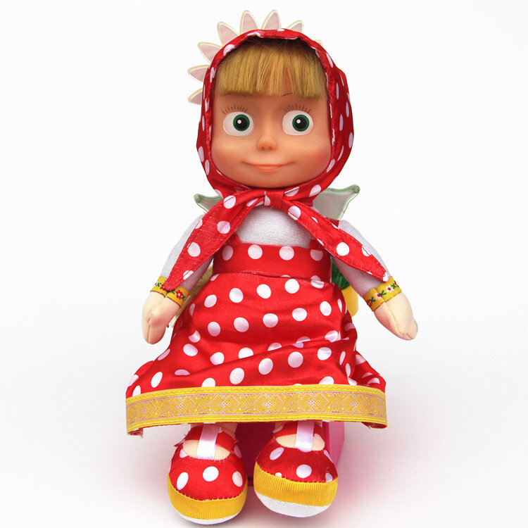 Puede hablar ruso Masha Anime Doll Toy para niños regalos de navidad 24cm