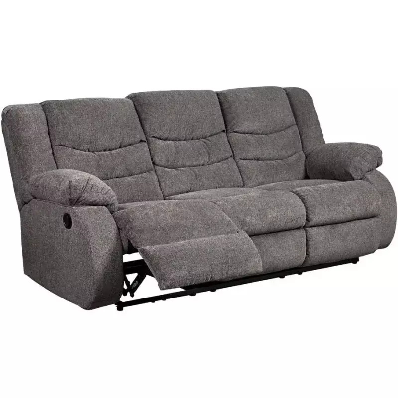 أريكة مستلق يدوية حديثة مع علامة سحب ، تصميم مميز من أشلي تول ، رمادي غامق