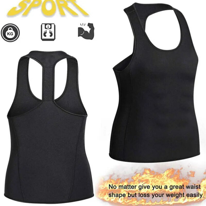Man Training Sauna Workout Shaper Sweat Vest sport senza maniche Tummy Control Body Shaperwear Quick Dry Yoga Running Fitness