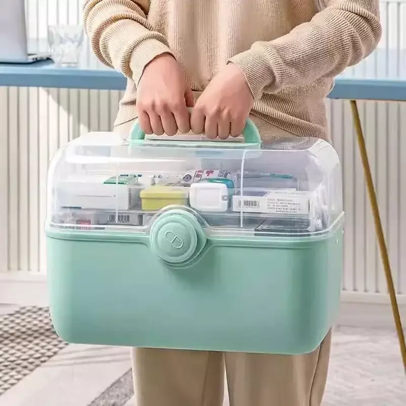Domowe pudełko na Organizer na leki o dużej pojemności przenośne do przechowywania medycyny apteczka organizery plastikowe organizujące dom