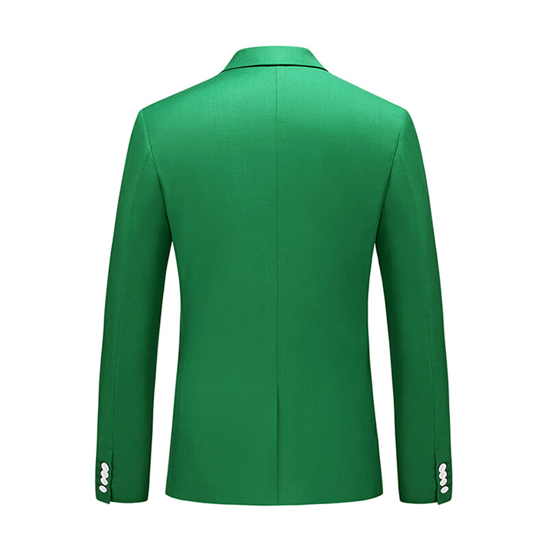 Блейзер Мужской облегающий, пиджак ярко-зеленого цвета, подходит для всех сезонов, свадьбы, вечеринки, большие размеры 5XL 6XL