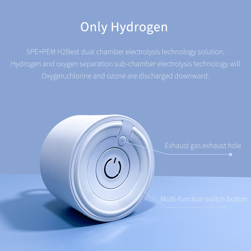 BlueVida SPE&PEM High concentration of hydrogen Water Generator with 2 work mode and self cleaning mode and can absorb hydrogen