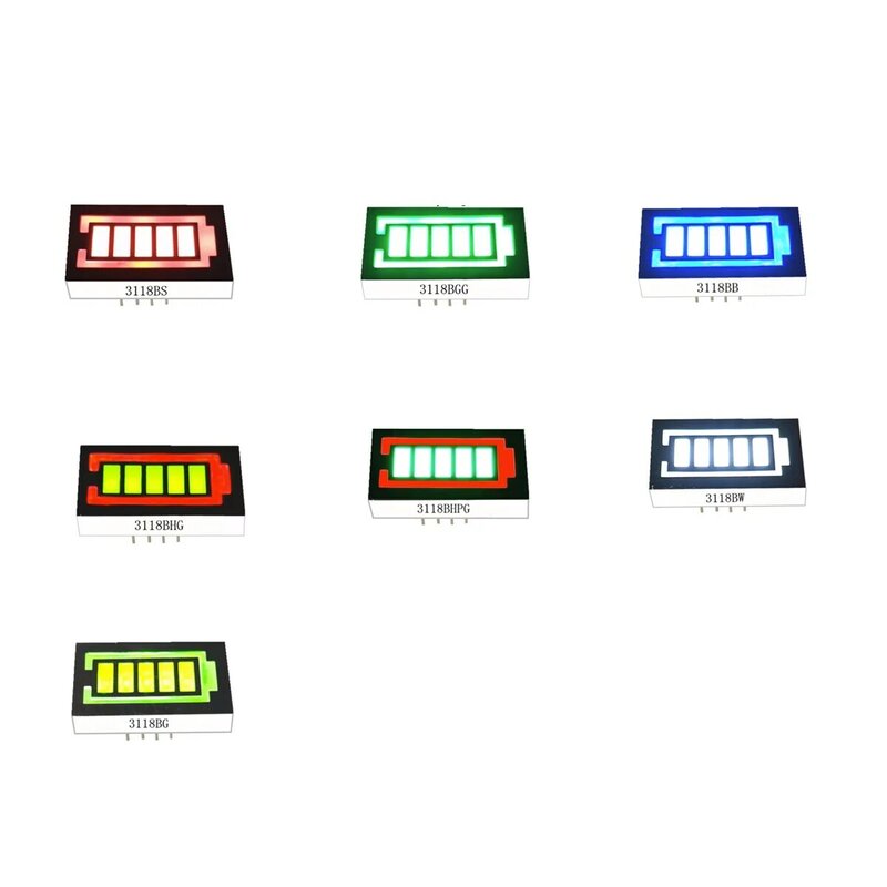 LED 디지털 튜브 라이트 스트립, 밝은 빨간색 디스플레이, B8R 8 세그먼트 발광 스트립, 5, 8, 10/12 세그먼트, 16 피트