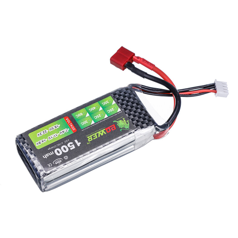 11.1V LIPO Battery 3s 1500MAH 1800mah 45C Battery for RC Drone Helicopter Car FPV Boat Parts With T JST XT30 XT60 Plug