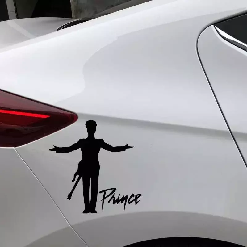Personalità famoso cantante Prince Fashion Gentleman Artist Car Decoration Sticker impermeabile Scratch pittura decorativa, 10cm