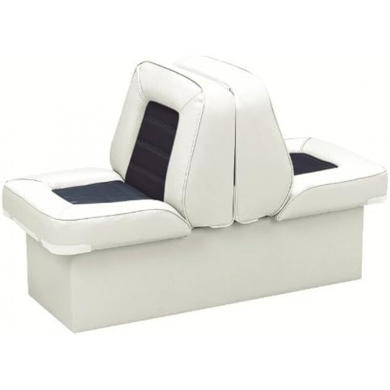 Wise 8wd505p-1-924 deluxe bucket style lounge seat (white/Navy)