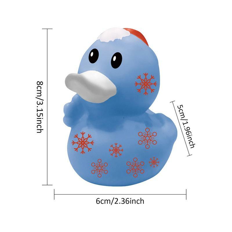 Cute Christmas Duck Fun Duck Bath Toys Kids Shower Bath Toy Gifts Baby Birthday Party Gifts Decorations For Kids Boys Girls