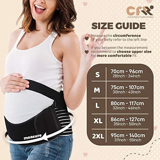 Cintura di supporto per donna incinta traspirante e regolabile supporto per la vita cintura prenatale per contrazione della vita cintura post-partum