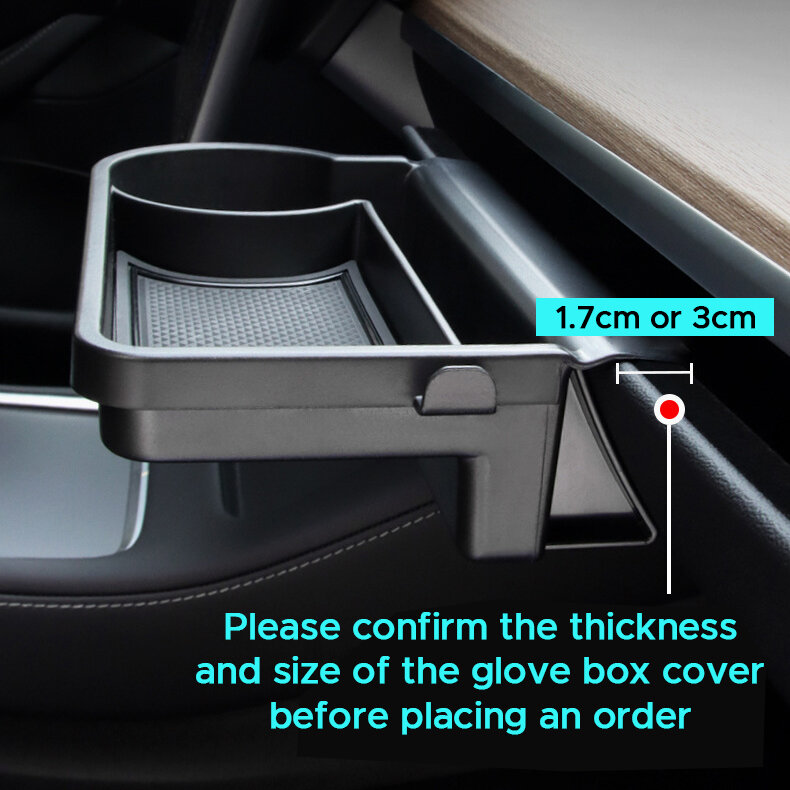 Handschuh fach Rack Lagerung für Tesla Modell y Haken Mini Tisch Handy Wasser becher halter Regal Auto Auto