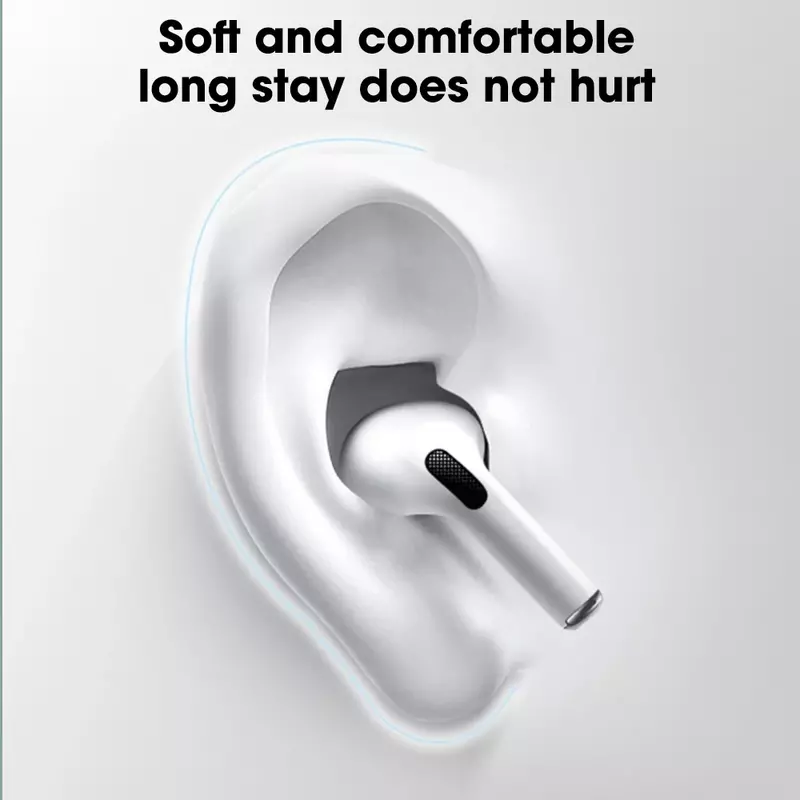 Penyumbat telinga Apple Air pods Pro, untuk Airpods Pro generasi 1/2 ujung telinga silikon cair penyumbat telinga kedap suara