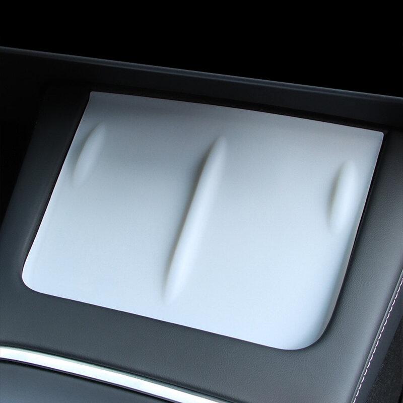 Auto Zentrale Steuerung Drahtlose Lade Silikon Pad Anti-Skid-Pad für Tesla Modell Y/3 Innen Änderung Zubehör