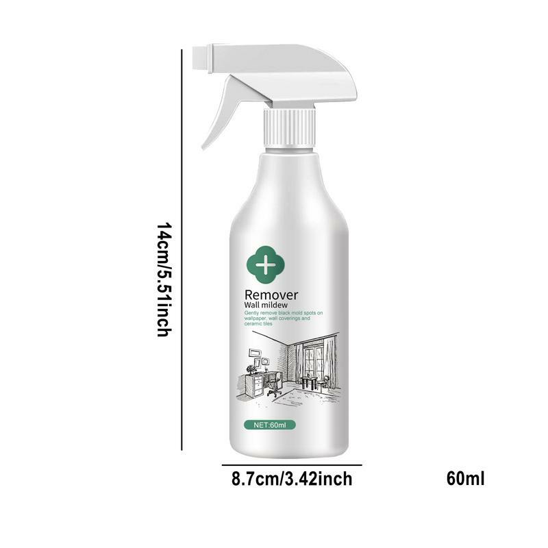 Spray detergente per pareti per interni 2.02oz Spray per la pulizia della muffa della parete eco-friendly multiuso per la rimozione della muffa della parete della doccia parete esterna