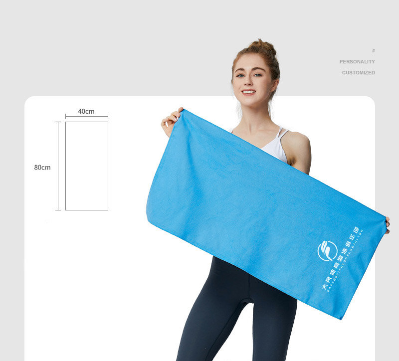Dubbelzijdig Fluwelen Sneldrogende Handdoekenset Microfiber Zuigkracht Draagbare Yoga Sporthanddoek Serviette De Plage Strandhanddoeken