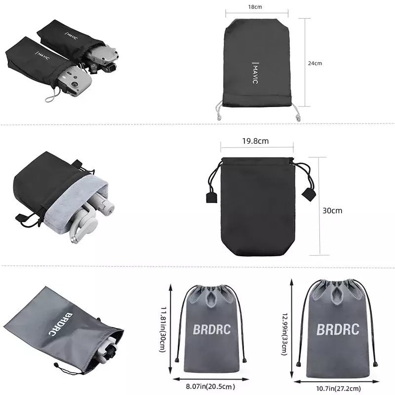 Tas penyimpanan untuk DJI Mavic Mini/Mini 2 tas pembawa Drone tas tangan pelindung tahan gores untuk Aksesori Mini 3 Pro/OM5