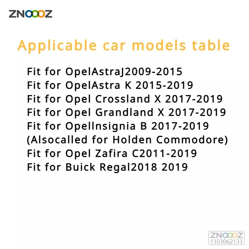 Geeignet für Opel LED Blatt Blinker, Opel Rand Lichter, Zafirain signiab grand landx