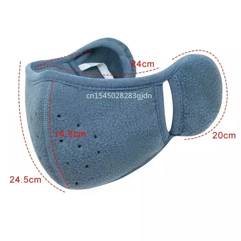 Two-In-One Wrap Band Ear Warmer Unisex Breathable Holes Mask Cold-Proof Thermal Mask Earmuffs Outdoor Winter Riding Ear Muff