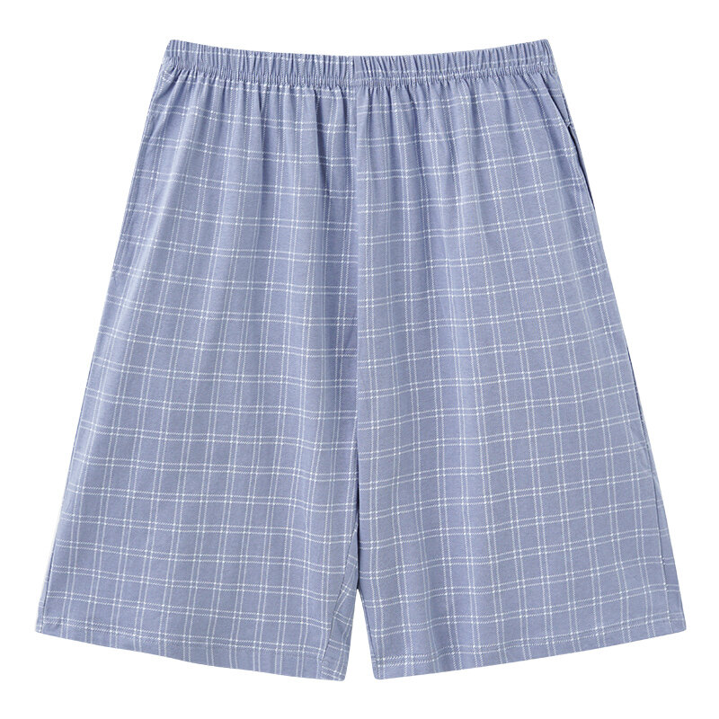 4XL-7XL męska bawełniana krótkie spodnie z nadrukiem spodnie do spania męskie piżamy spodnie spodnie piżama dla mężczyzn luźna piżama Hombre