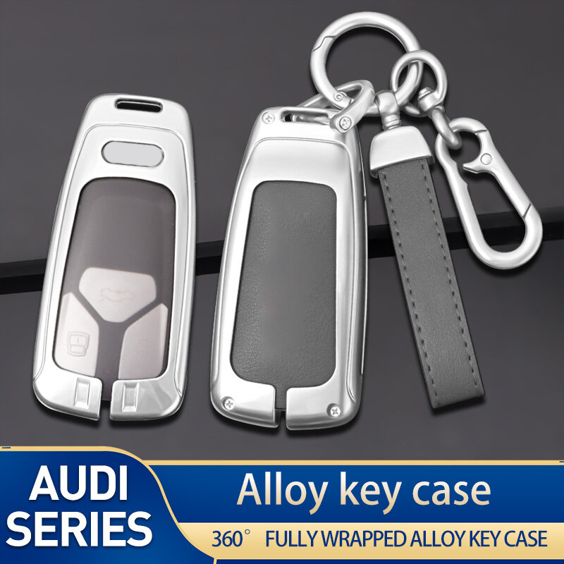 The car key Cover Pack case is suitable for Audi 2016-19 Q7 Key Case Cover Shell Bag Keychain Protector interior accessories