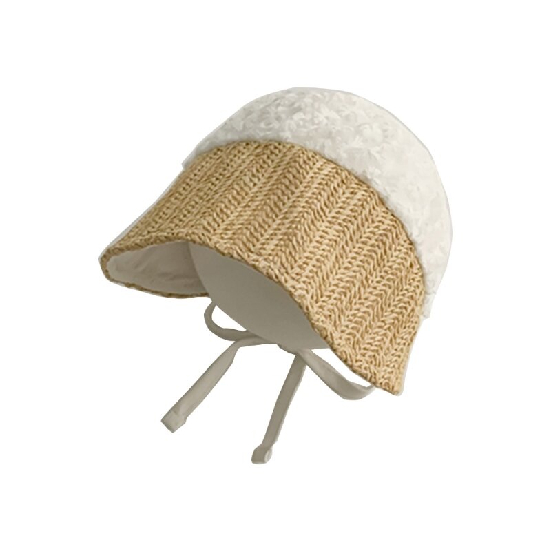 Baby Little Kid  Hat Breathable Lace Bonnet Cotton Adjustable  Hat Cap