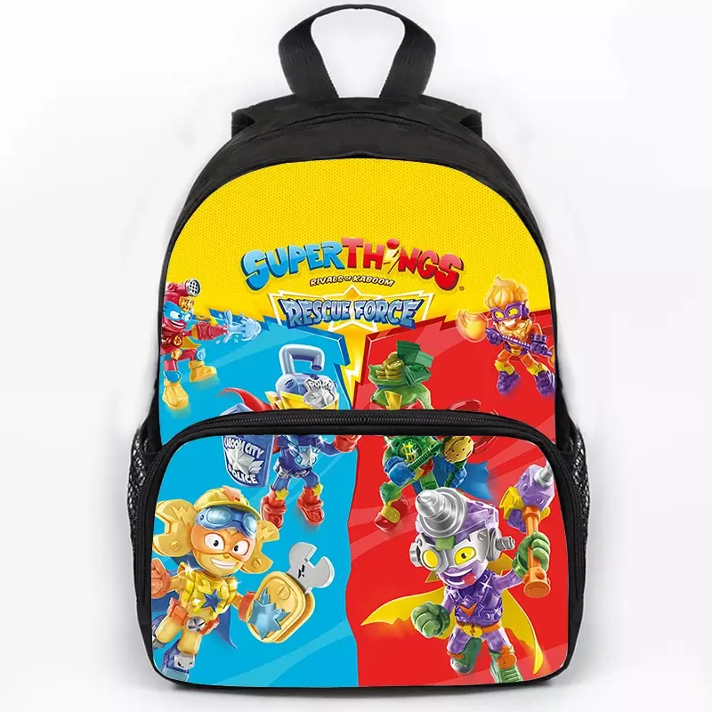 Superzings School Backpack for Girls Boys Anime Backpacks Kids Cartoon Rucksack SuperThings Bag Back Pack Mochila gifts