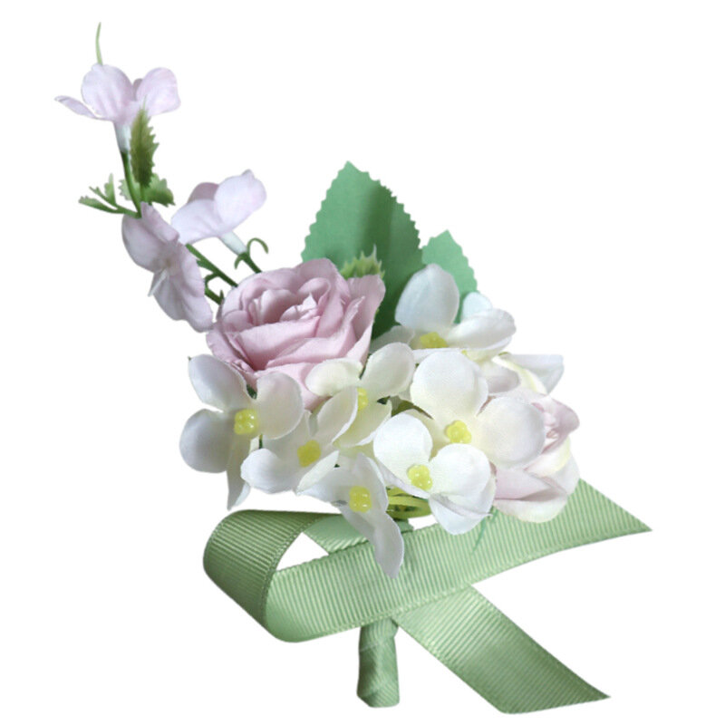 한국 웨딩 신랑 신부 코사지 웨딩 연회 자매, 내실 손목 꽃, 크로스보더 수출 웨딩 도매