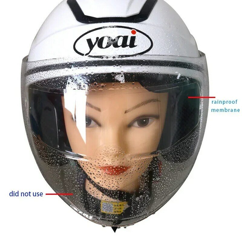 Película de parche transparente Universal para casco de motocicleta, película adhesiva de recubrimiento Nano duradero, antivaho y lluvia, Motocross, nuevo