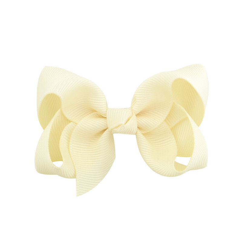 3/4/6/8inch bows Boutique Grosgrain Ribbon Pinwheel  Hair Bows Alligator Clips For Babies Toddlers Teens