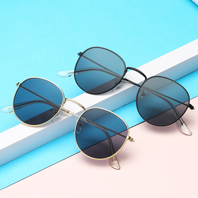 LeonLion-Óculos de sol retrô redondos para homens e mulheres, óculos vintage pequenos, moda luxuosa, 2023