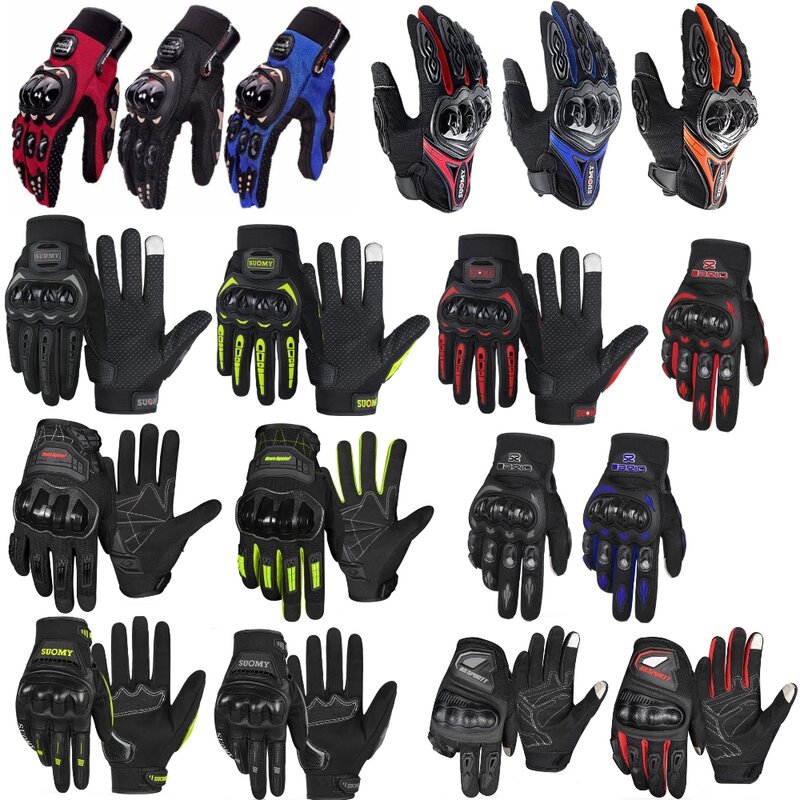 Летние мотоциклетные дышащие износостойкие перчатки для верховой езды Нескользящие мотоциклетные перчатки для сенсорных экранов для мотокросса