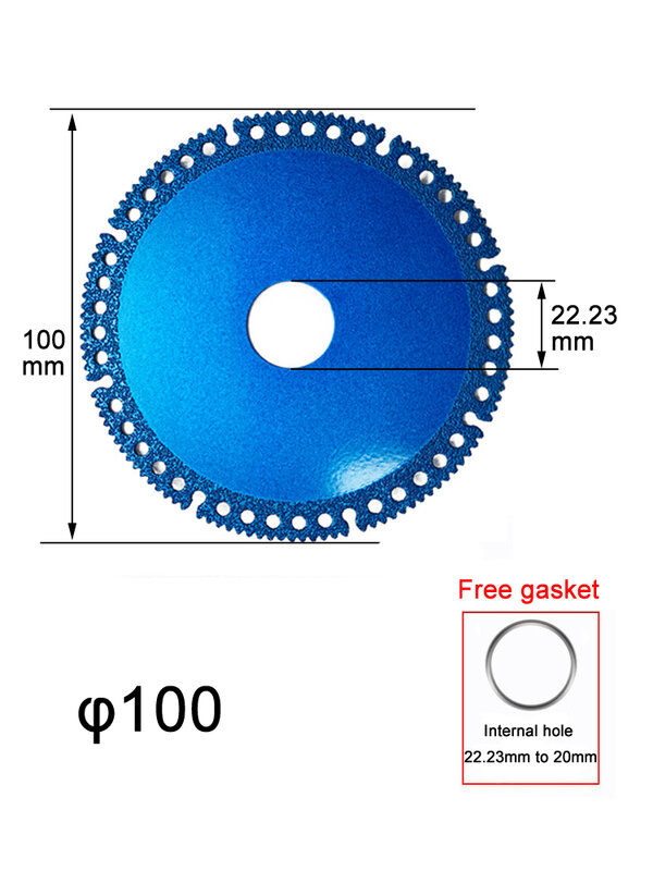 Diamentowy wielofunkcyjny ostrze tnące 100-125mm Ultra-cienki brzeszczot płytka ceramiczna szkła tarcza tnąca do szlifierki kątowej 22.23MM