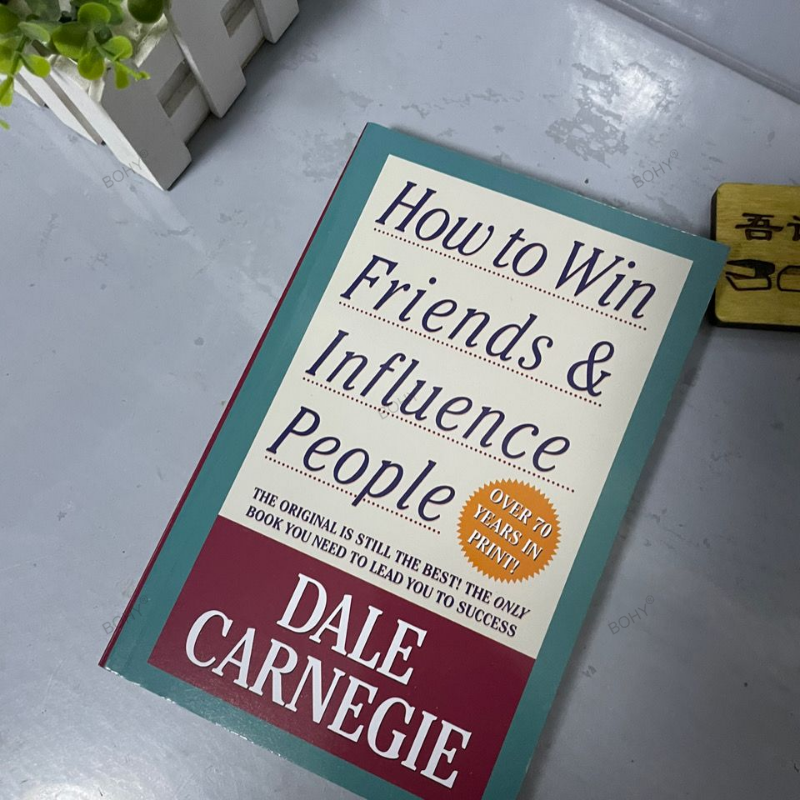 Cara memenangkan teman-teman & mempengaruhi orang dengan Dale Carnegie keterampilan komunikasi pribadi Peningkatan diri Buku baca Fo dewasa