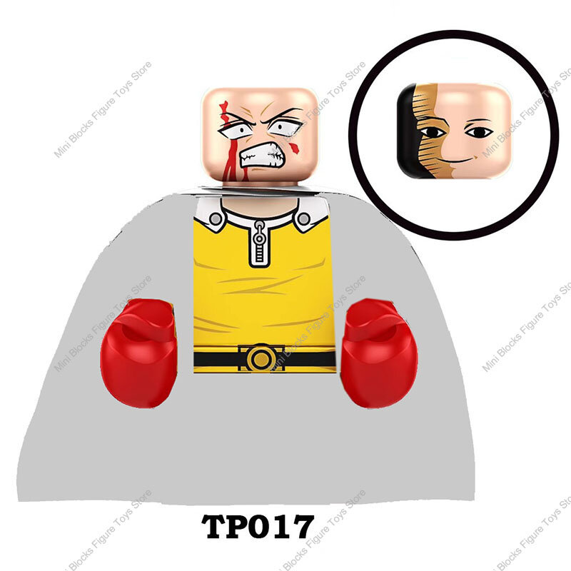 Tp1002 One Punch Man Buliding Blokken Gerou Tatsumaki Genos Saitama Anime Mini-Figuren Assemblage Speelgoed Kinderen Verjaardagscadeaus