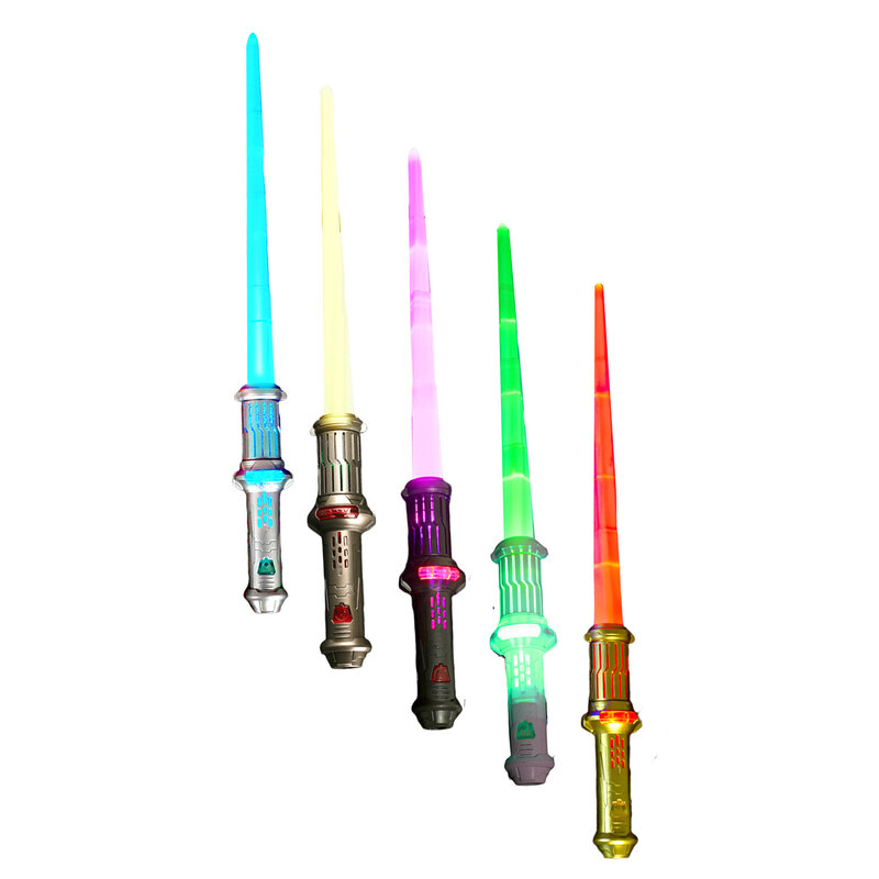 Cool Telescopic  Toy Luminous Telescopic Glowing Role-playing Sword Toy for Kids Boys Girls Role-Playing Accessory