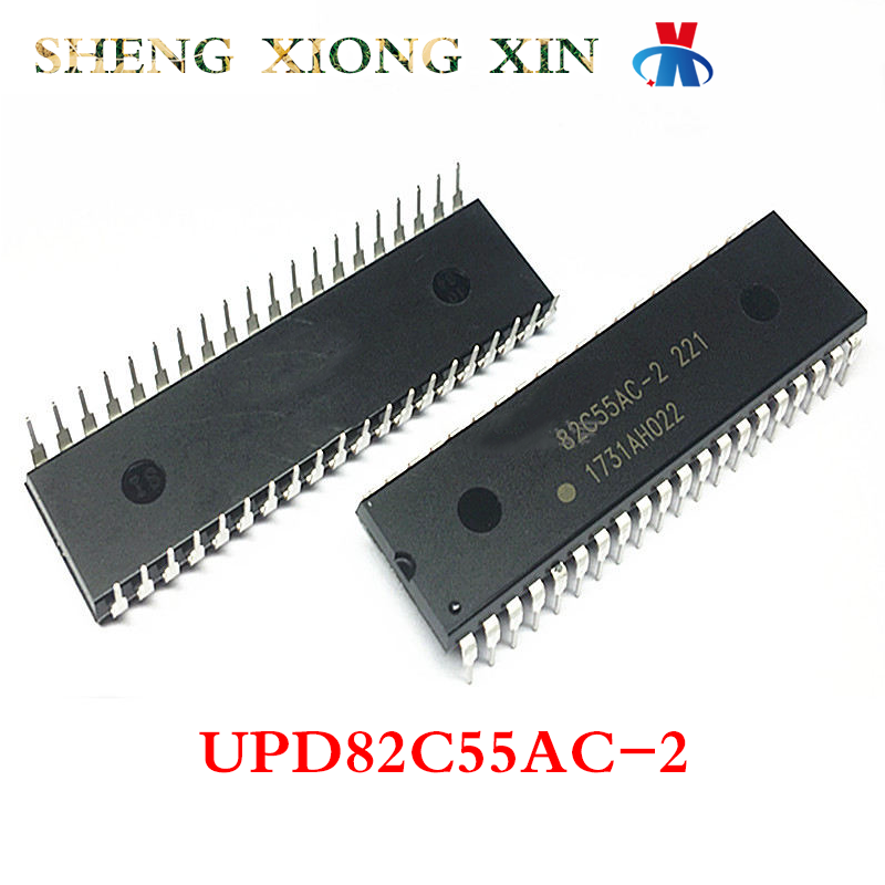 5 Stks/partij 100% Nieuwe UPD82C55AC-2 Dip-40 Interface Uitbreiding Chip Upd82c55ac Upd82c55 Geïntegreerde Schakeling