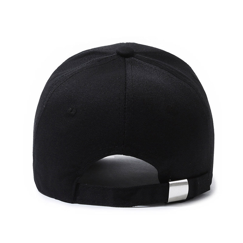 3D Embroidered "MN" Simple Korean Design Baseball Cap for Men and Women with adjustable buckle, capable of casual outdoor activi