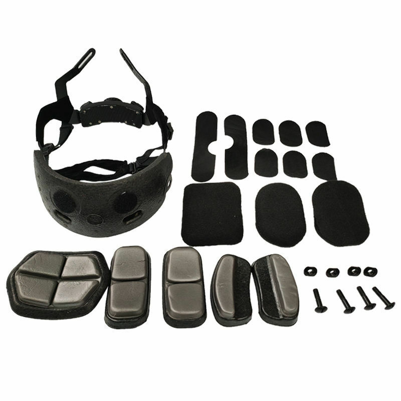 Rápido capacete sistema de suspensão interna cs capacete forro ao ar livre tático capacete amortecimento acessórios