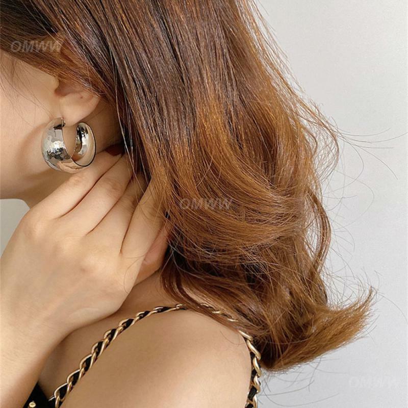 Orecchini esagerati orecchini con stampa geometrica affascinante e squisita da donna orecchini in argento 925 accessori moda richiesta