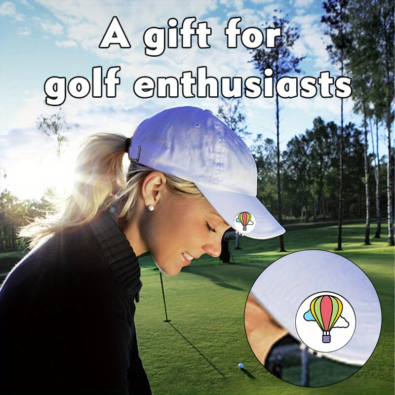 Golf Ball Line Marker, O Presente Universal Ideal para Golfistas Presentes para Homens e Amigos, Cap Clip para Veículo, Caixa de Presente