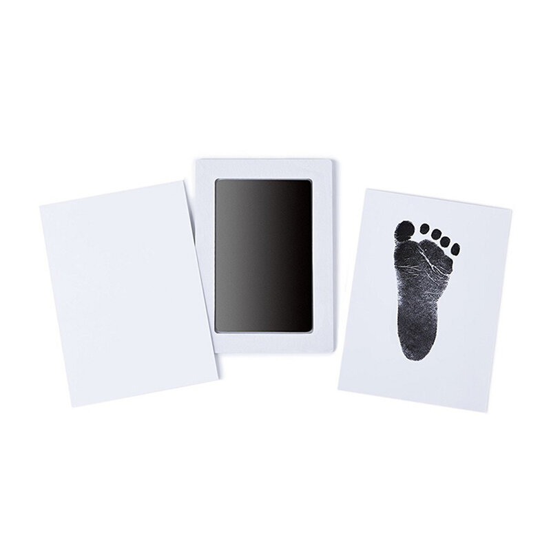 Bebê seguro cuidados com o bebê não-tóxico handprint impressão kit lembranças do bebê fundição sem toque pele recém-nascido pegada almofada de tinta infantil argila