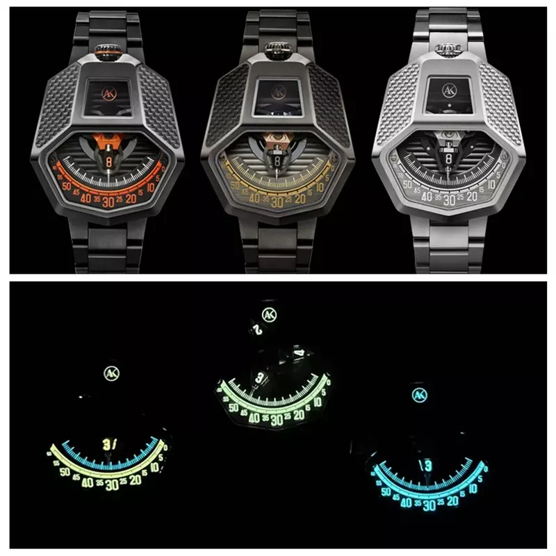 ATOWAK-relógios de pulso mecânicos automáticos edição limitada para homens, relógio supercarro de luxo, marca superior, relógio luminoso, moda, 2023
