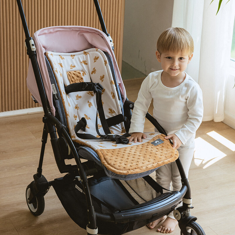 Подушка для детской коляски, универсальный Воздухопроницаемый матрас на колесиках, мягкая подгузник, хлопковые аксессуары для детской коляски