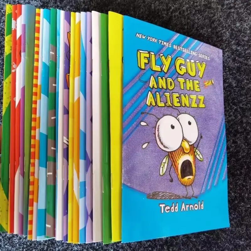 Детские английские книжки The Fly Guy, детские книжки для фотографий, детская серия известных историй, забавная книга для чтения, 18 книг/комплект