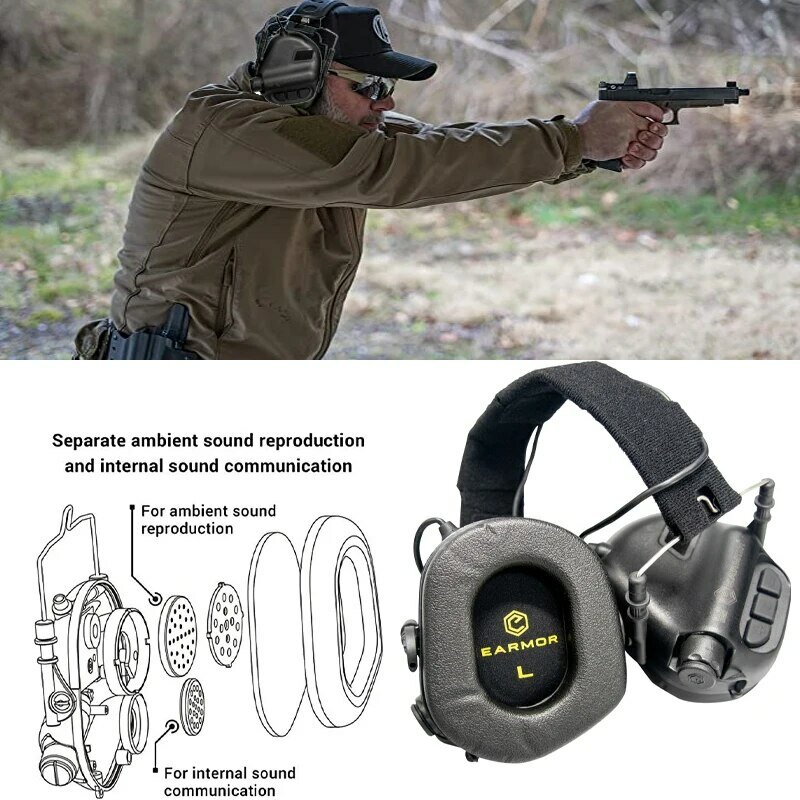 Taktisches Headset m31 Geräusch unterdrückung Ohren schützer Militär Anti-Geräusch-Elektronen schießen Kopfhörer nrr 22db militärische Geräusch unterdrückung