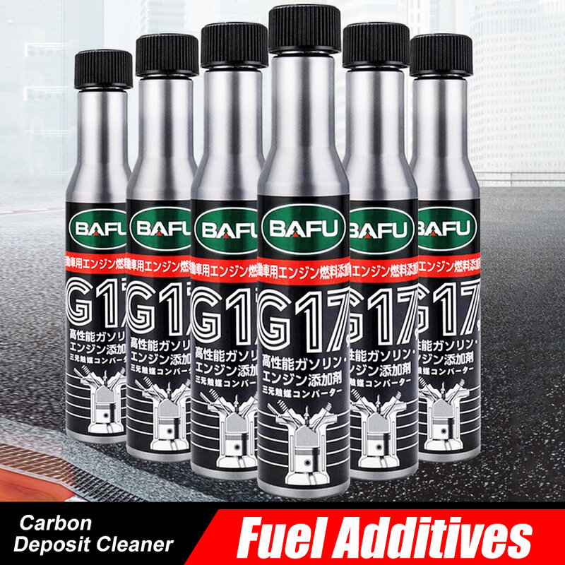 6 buah mobil bahan bakar bensin injektor pembersih Gas minyak aditif menghilangkan karbon mesin Deposit meningkatkan daya di Minyak etanol penghemat bahan bakar