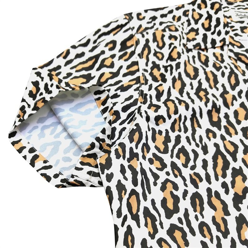 Klassisches Leoparden muster Wacko Maria Shirt hochwertige Retro Kurzarmhemd Tops Herren Damen Hawaii Shirt